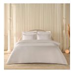 Komfort Home White Collection 120 Tel %100 Pamuk Percale Çift Kişilik Nevresim Takımı Beyaz