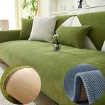 Komik Bulanık Balıksırtı Koltuk Kılıfı Şönil Kumaş Mobilya Koruyucu İngiltere Kanepeleri için (Yeşil 70x210 cm / 27,6x82,6 inç) Rahat, Dayanıklı ve Şık Ev Dekoru