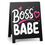 Komik Takım Ofis Hediyeleri Pozitif Hücre Dekoru-Boss Babe İş Arkadaşı Takım Arkadaşı Çalışan Patron Bayan Ofis Masası İşareti Doğum Günü Noel Beyaz Fil Hediyeleri için Komik Masa İşareti