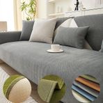 Komik Tüylü Balıksırtı Şönil Kumaş Mobilya Koruyucu Kanepe Kılıfı İngiltere Kanepe için Gri 90 x 180 cm Yumuşak ve Şık Evcil Hayvan Dostu Makinede Yıkanabilir