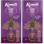 Komili Ege Sızması Natürel Sızma Zeytinyağı, Teneke, 5 Lt (2 paketi)