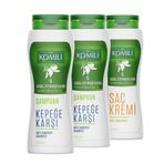 Komili Kepekli Saçlar için Kepek Karşıtı 3x500 ml Şampuan ve Saç Kremi
