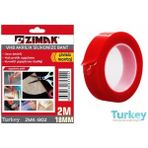 Komodo Zimak Akrilik Vhb Silikonize Bant 18 Mm X 2m / Zmk-1302