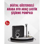 Kompakt Tasarımlı Led Işıklı Taşınabilir Hava Kompresörü Mir39136672