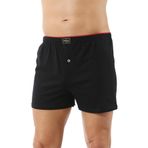 Kompedan Erkek Şardonlu Boxer Siyah | K0041