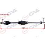 Komple Aks Sağ Milli Aks Lale Li Grande Punto 1.3 Mtj 05- 75hp 918mm