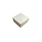 Komple Karton Kutu Düz Renk 10X10x5 CM (25 Adet) Krem