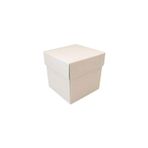 Komple Karton Kutu Düz Renk 15X15X10 CM - 10 Adet Beyaz