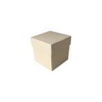 Komple Karton Kutu Düz Renk 6X6X6 CM - 25 Adet Krem
