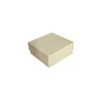 Komple Karton Kutu Düz Renk 7X7X2.2 CM - 25 Adet Krem