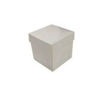 Komple Karton Kutu Düz Renk 7X7X7 CM - 25 Adet Beyaz