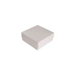 Komple Karton Kutu Düz Renk 8X8X3 CM - 25 Adet Beyaz