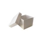 Komple Karton Kutu Düz Renk 8x8x6.5 CM (25 Adet) Beyaz