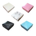 Komple Karton Kutu Mermer Desenli 8X8X3 CM - 50 Adet Krem