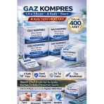 Kompres 7,5X7,5 Cm 4 Katlı Steril 400 Adet Tel Tel Spanç Pansuman Bezi(4Kutu)