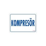 Kompresör Uyarı Levhası 17,5x25 Kod1732