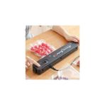 Konak Ambalaj Vakum ve Mühürleme Mak.eko, Vacuum Sealer, 20 Adet Vakum Torbası ve 5 Metre Rulo Vakum Poşeti Hediye - Siyah
