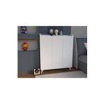 Konak Ev Eşyaları Molto 1.Kalite %100 Mdf Çok Amaçlı Dolap Banyo Dolabı Mutfak Dolabı Ayakkabılık 3 Kapaklı Dolap