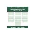 Konak Tel Çit Aksaray 10 Adet Bahçe Panel Çit Teli 100x250 cm 4.mm Tel Kalınlığı 55X150 mm Göz Aralığı