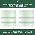 KONAK TEL ÇİT SİSTEMLERİ 4 ADET PANEL ÇİT TELİ 50X250 CM