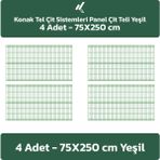 KONAK TEL ÇİT SİSTEMLERİ 4 ADET PANEL ÇİT TELİ 75X250 CM