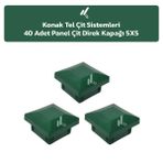 KONAK TEL ÇİT SİSTEMLERİ 40 ADET PANEL ÇİT DİREĞİ KAPAĞI