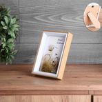 Konak Züccaciye Ahşap Resim Çerçevesi 10x15 Cm Kahve-beyaz