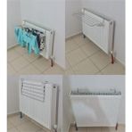 Konelsa Demir Petek Üstü Çamaşır Kurutmalık Çok Pratik Çok Kullanışlı 5 Telli 60 Cm Gri