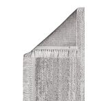 Konfor Bastia 1276 Krem Gri Yumuşak Örgü Modern Dokuma Bukle Halı 100x300