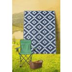 Konfor Halı 8804 Plaj Kamp Piknik Bahçe Halısı Balkon Teras Hasır Mat Savan Halı Savana