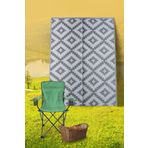 Konfor Halı 8805 Plaj Kamp Piknik Bahçe Halısı Balkon Teras Hasır Mat Savan Halı Savana