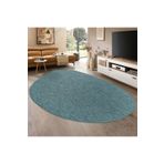 Konfor Halı Konfor Halı Tema 9036 Turkuaz Sisal Hasır İç Dış Mekan Kilim Dekoratif Bahçe Balkon Salon Halısı