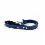 Konfor Klasik Deri Köpek Gezdirme Tasması Royalblue 2,5X120 Cm