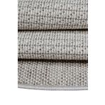 Konfor Sisalux 3093 Krem Jüt Tabanlı Modern Dokuma Yuvarlak Kilim Sisal Hasır Halı 95x95