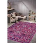 Konfor Vintage 7653 Pembe Eskitme Dokuma Halı
