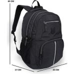 Konfores 1303 Unisex Ortaokul ve Lise Sırt Çantası - NKT01303-SIYAH-TEK Ebat