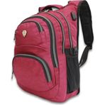 Konfores 1550-2226 Mürdüm Unisex Anatomik Yarasa Sırt Unisex Okul Çantası