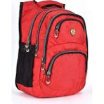 Konfores 1550-2226 Unisex Anatomik Yarasa Sırt Okul Çantası - NKT01550-KIRMIZI-TEKEBAT - Kırmızı