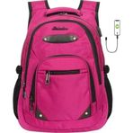 Konfores 1551-2225 Pembe Anatomik Yarasa Sırt Unisex Okul Çantası