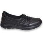 Konfores 1585-415957 Anatomik Taban Deri Bayan Mevsimlik Ayakkabı - NKT01585-SIYAH-36