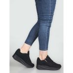 Konfores 1662 Anatomik Tabanlı Fermuarlı Bayan Sneakers Ayakkabı - NKT01662-SIYAH Nubuk-40 - Nubuk Siyah