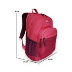 Konfores 1669 Anatomik Sırtlı Laptop Bölmeli Fuşya Okul Çantası