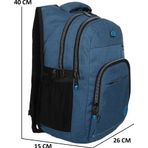 Konfores 1969-2238 Unisex Anatomik Yarasa Sırt Okul Çantası - NKT01969-MAVI-TEK Ebat