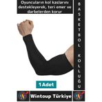 Konforlu Basketbol Voleybol Fitness Likralı Elastik Ter Emici Destekleyici Basketbol Kolluğu L Beden