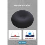 Konforlu Ortopedik Oturma Simidi, Rahat Koltuk Minderi, Destekleyici Yastık - Antrasit