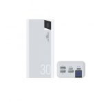 Konfulon A19 30.000 mAh Hızlı Şarj Beyaz Dijital Ekranlı Powerbank