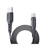 Konfulon DC01 Süper Hızlı Siyah 1 m 2.4A Micro USB Kablo