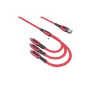 Konfulon DC19 3in1 Esnek USB Çoklu Şarj Kablosu 1.3M 3A
