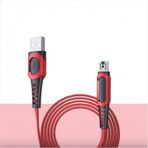 Konfulon DC24 1.2 mt 4A Kırmızı Micro USB Kablo
