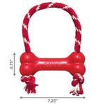 KONG Goodie Bone Kemik Şeklinde Çok Amaçlı İp Sallantılı Köpek Oyuncağı M